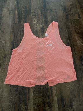 PINK Coral Crop Tank Top